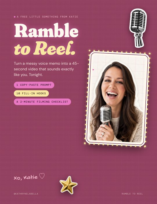 Ramble to Reel cover page